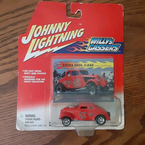 Vtg Johnny Lightning Willys Gassers Lot Of 2 1941 Willys, Souza Bros Hot Rods - Picture 2 of 15